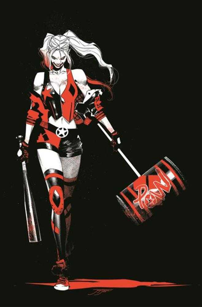 Harley Quinn Black White Red