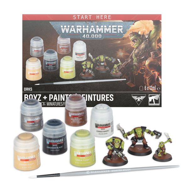 40K Orks Boyz + Paints