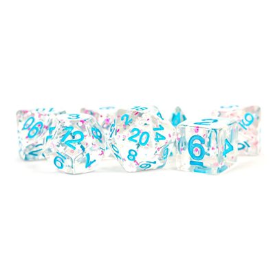Clear Confetti 7pc Resin Set