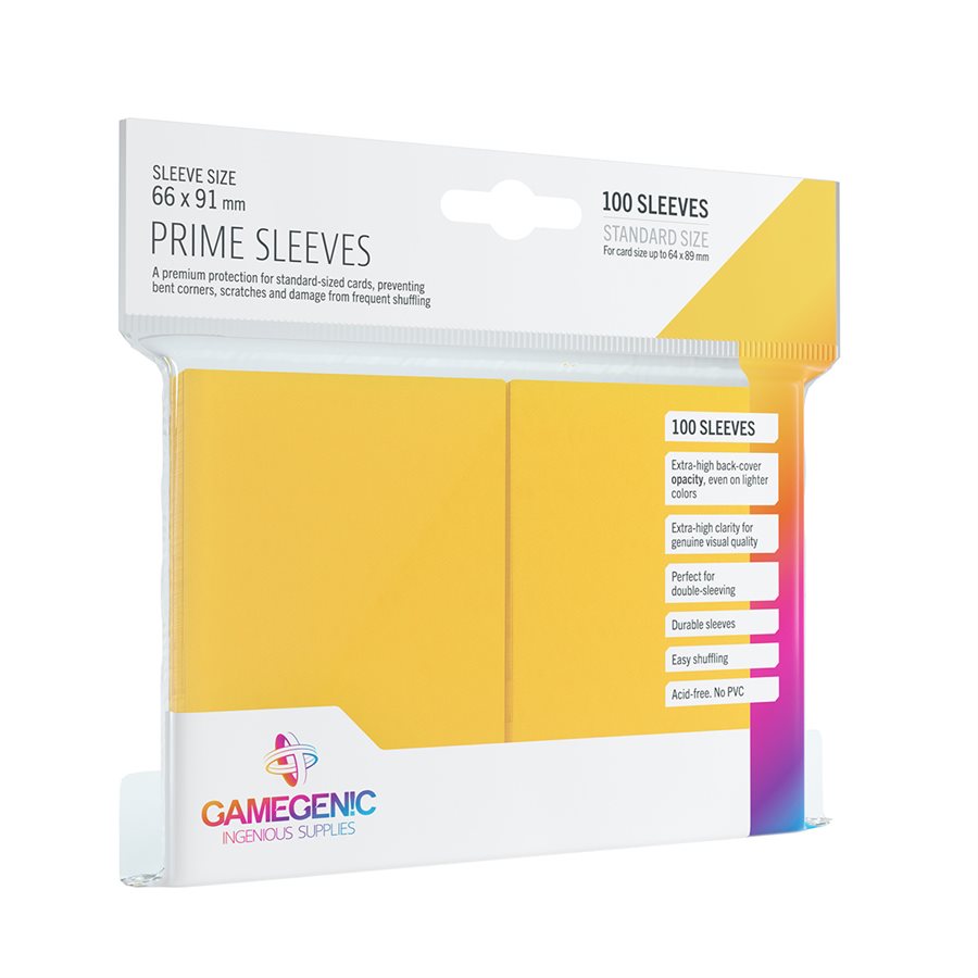 Gamegenic Prime Yellow Sleeves 100ct
