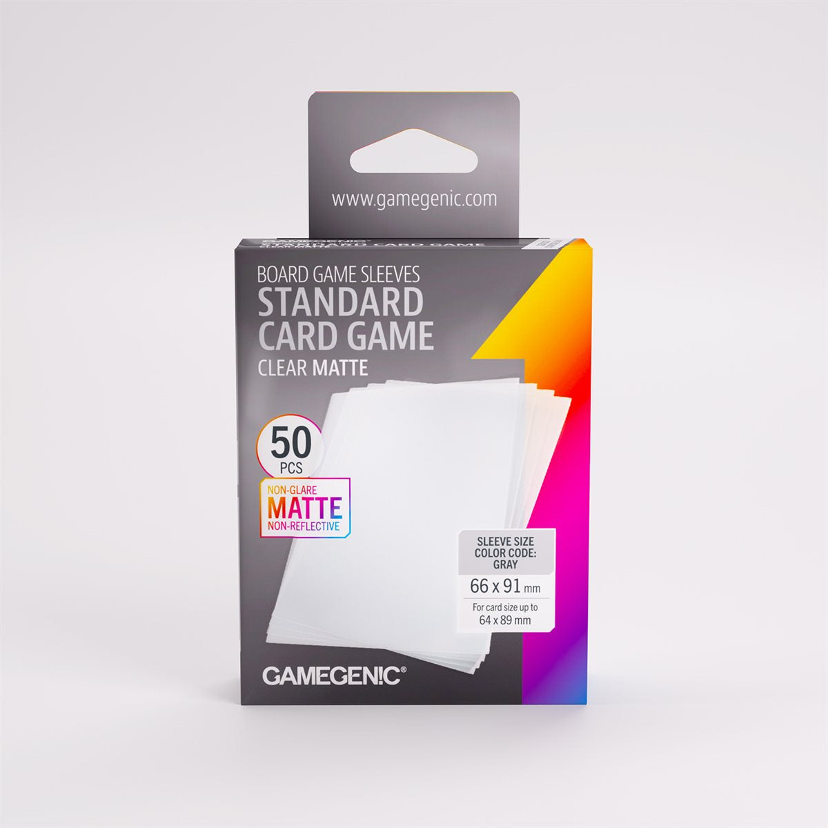 Gamegenic Clear Matte Standard Sleeves