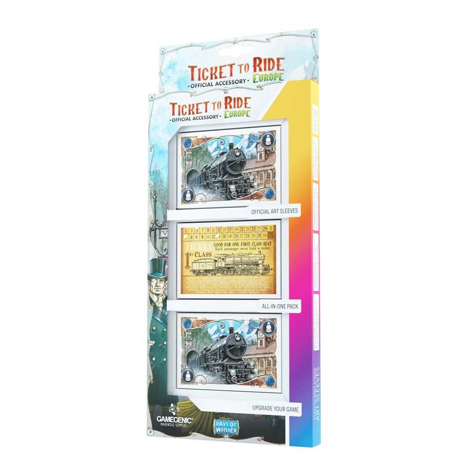 Ticket to Ride Europe Art Sleeves