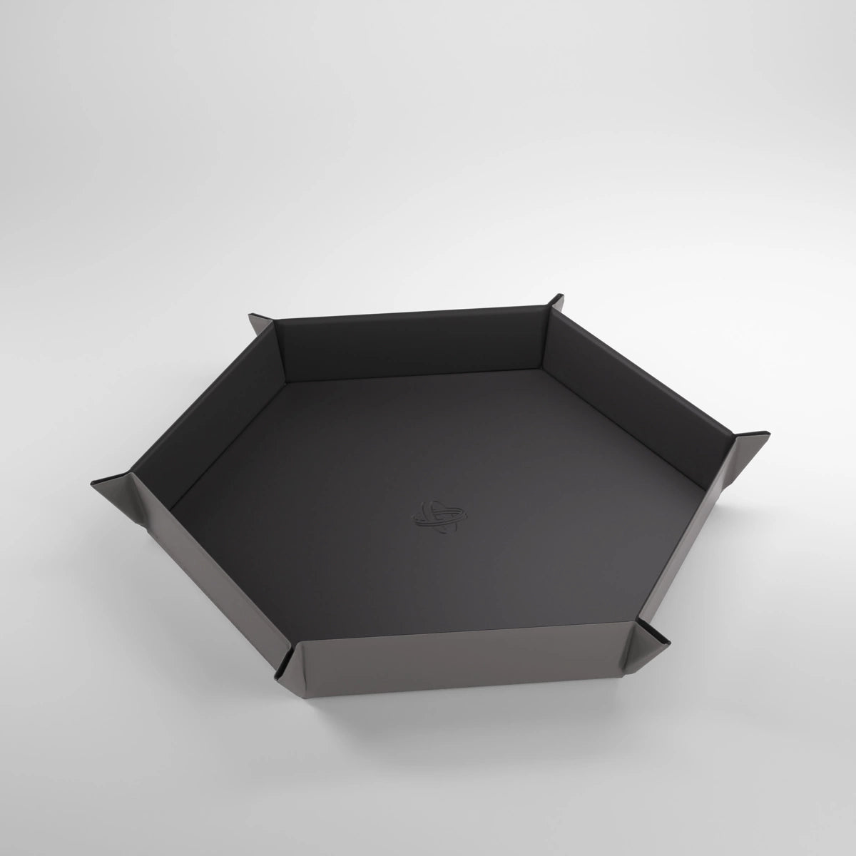 Hexagonal Magnetic Dice Tray Black/Grey