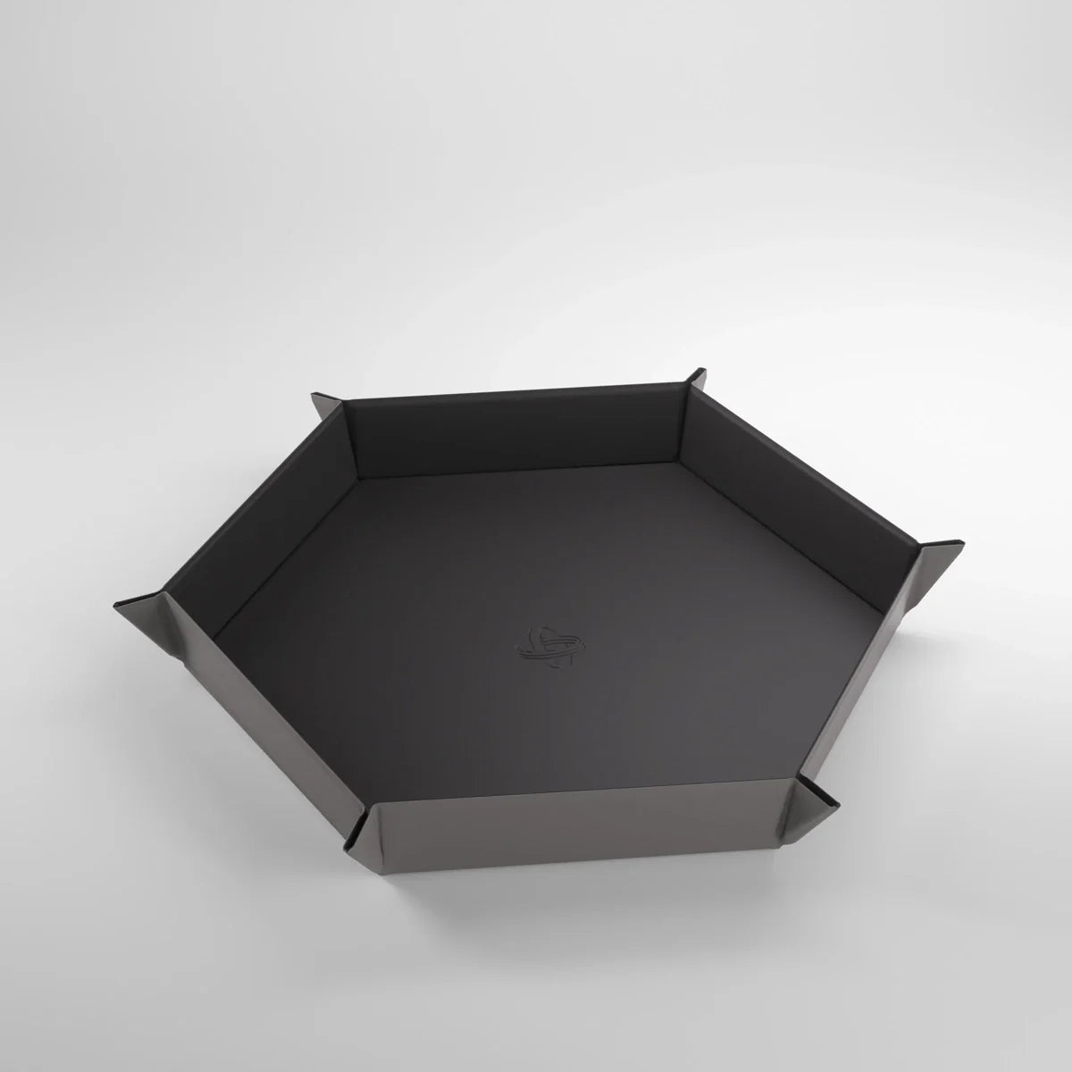 Hexagonal Magnetic Dice Tray Black/Grey