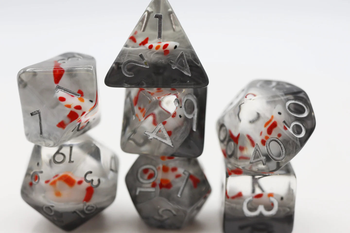 Misty Water Koi 7pc Dice Set
