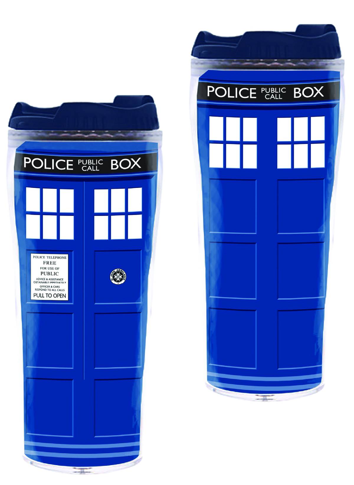 Doctor Who Tardis Full Color Flask