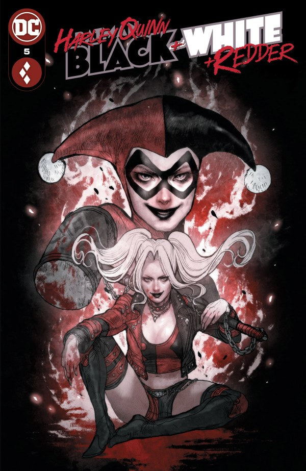 Harley Quinn Black + White + Redder #5