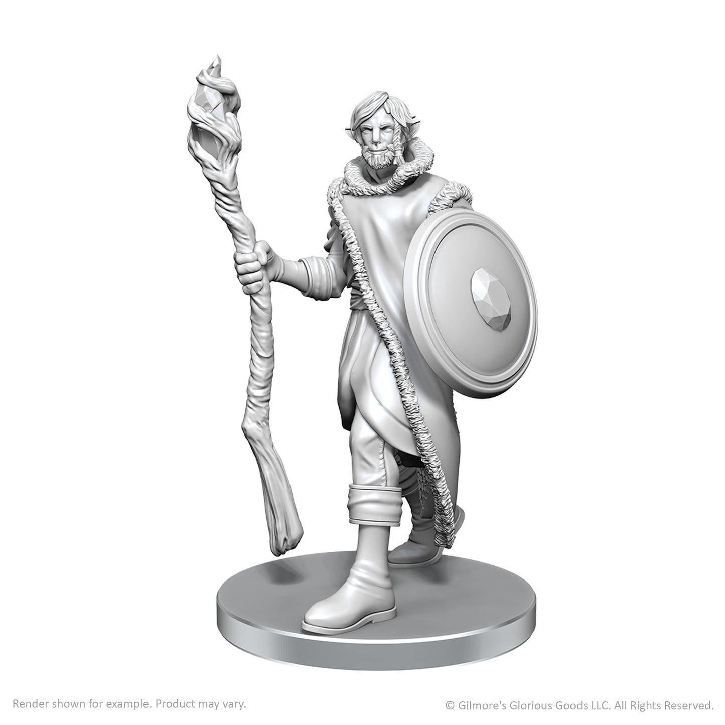 Critical Role Unpainted Mollymauk Tealeaf & Caduceus (WV26) Clay