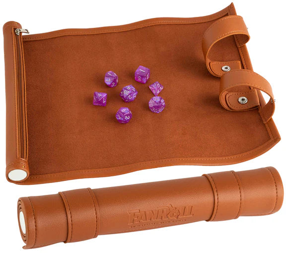 Leather Dice Rolling Scroll