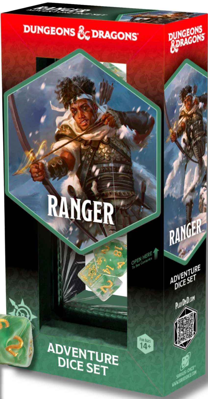 D&D Adventure Dice Ranger: White/Green