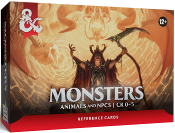 D&D Reference Cards: Monsters, Animals, and NPCs