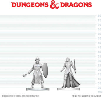D&D Unpainted Black Gauntlet & Zhentilar Paladin of Bane (WV29)