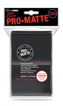 Pro Matte Black Sleeves (100ct)