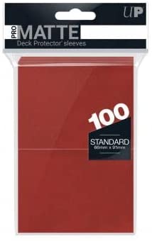 Pro-Matte Standard Sleeves Red 100ct