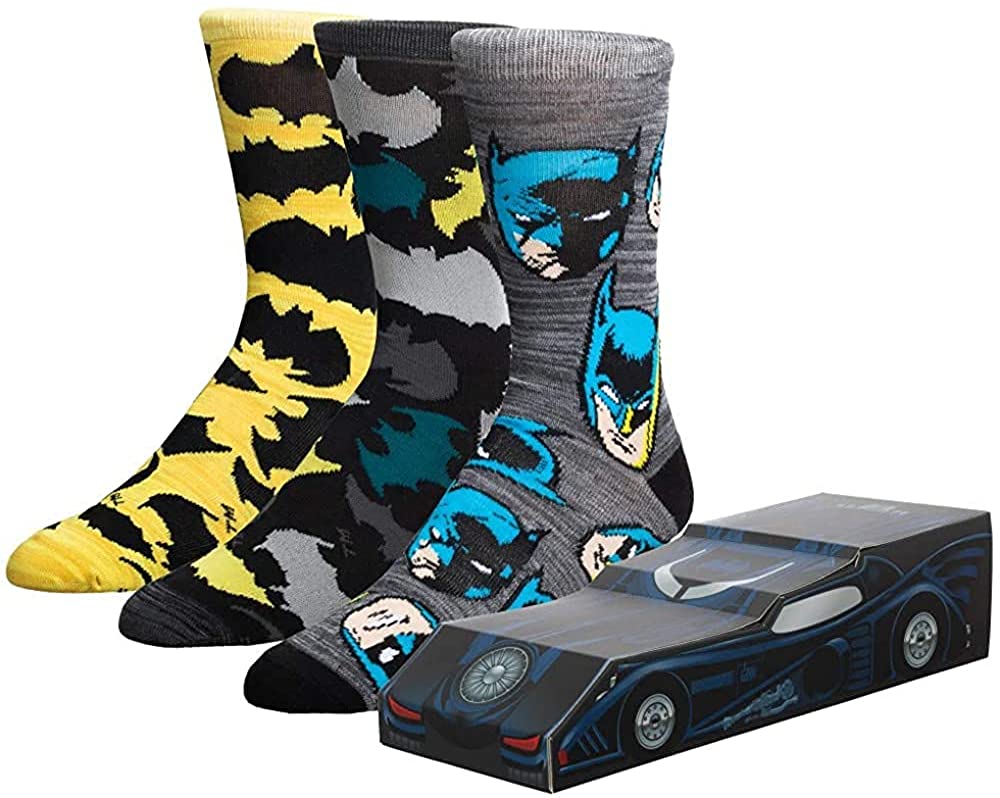 Batman 80th Anniversary 3-Pack Sock Gift Set