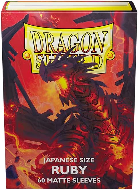 Dragon Shield Ruby Japanese Matte Dual Sleeves (60ct)