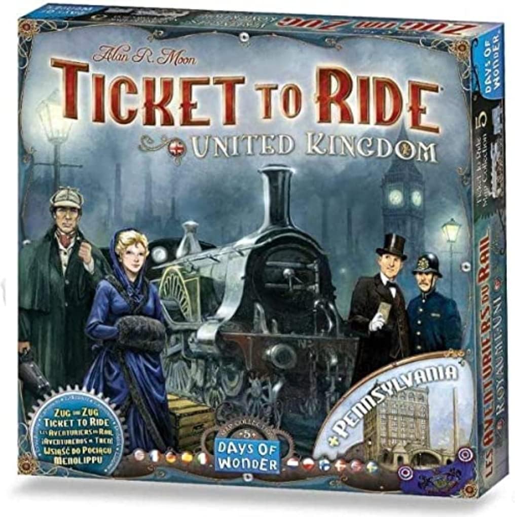 Ticket to Ride Map Collection 5 - United Kingdom & Pennsylvania