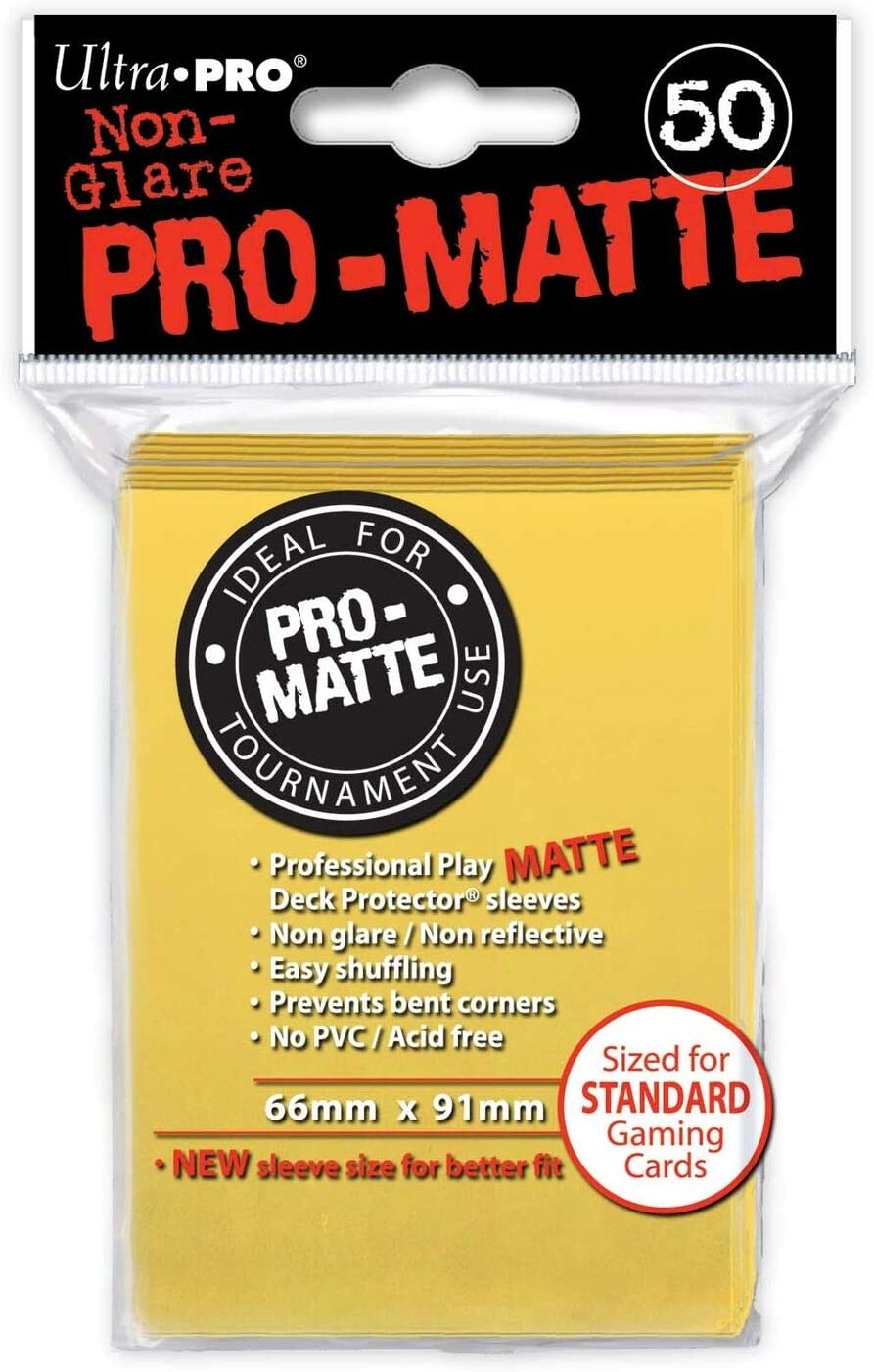 Pro Matte Bright Yellow Sleeves (50ct)