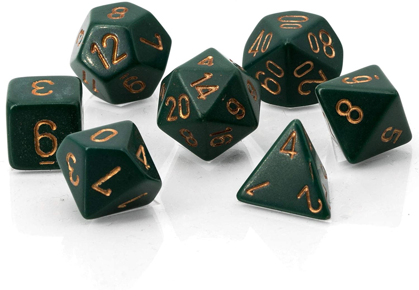 Dice Cube 7-Piece Dusty Green/Copper