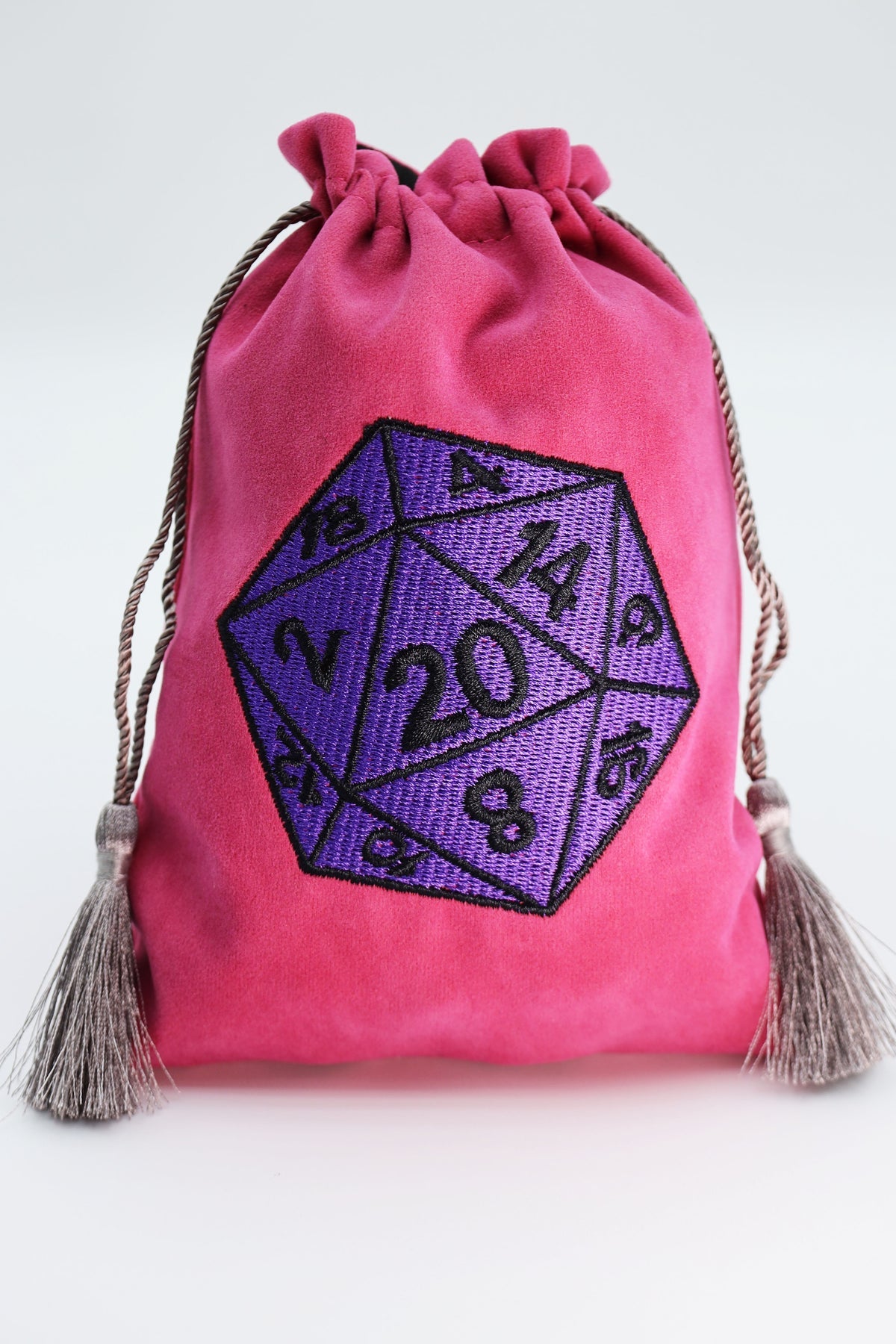 Purple D20 Dice Bag