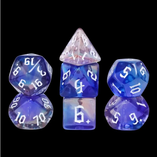 Glimmer Night Dice Set (7)