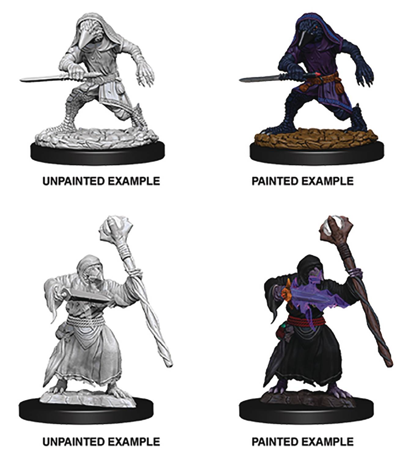 D&D Unpainted Kenku Adventurers
