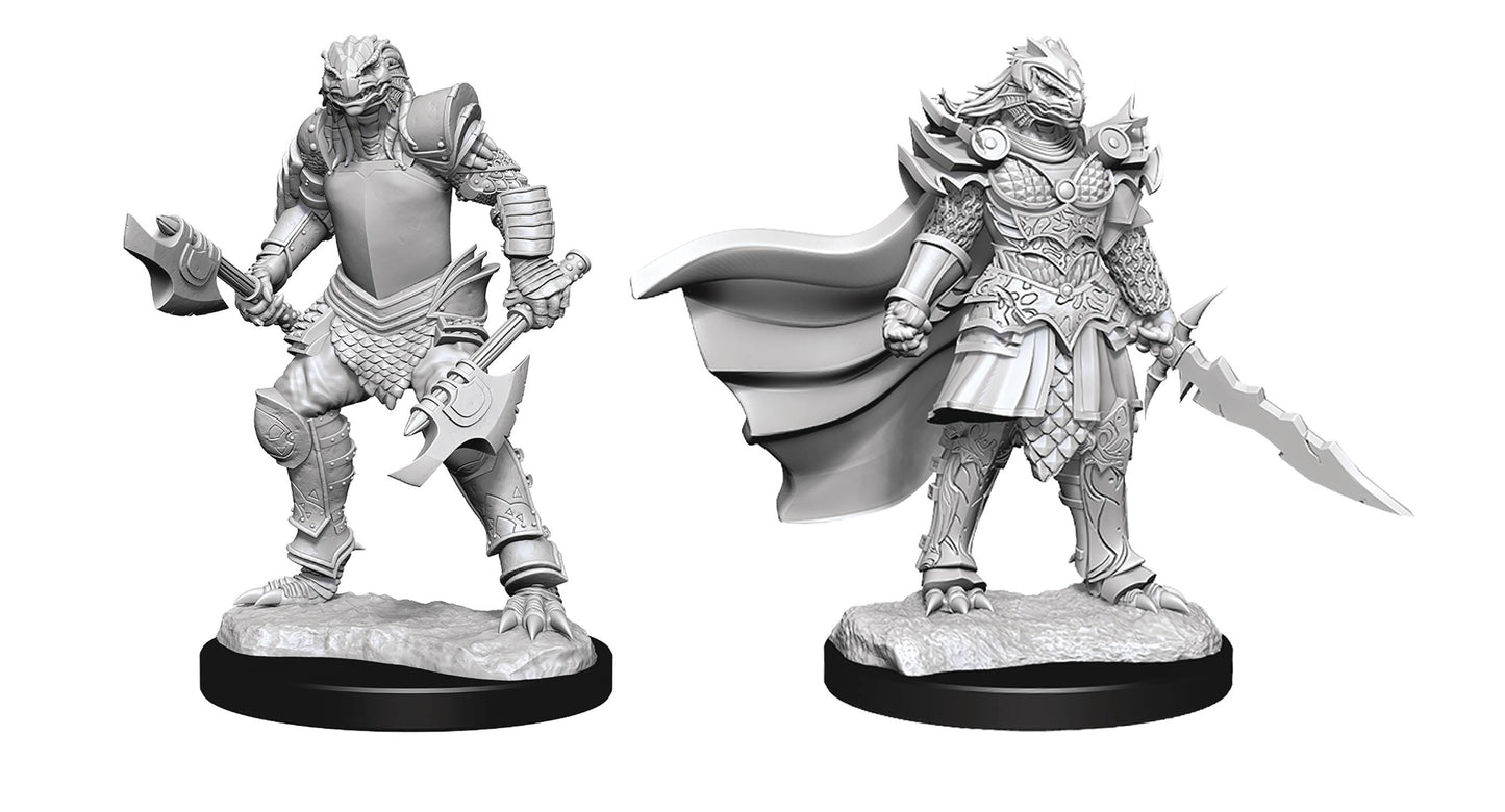 D&D Unpainted Female Dragonborn Fighter Miniature