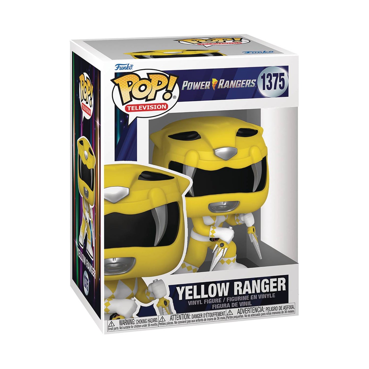 Pop Tv Mighty Morphin Power Rangers 30th Yellow Ranger Vinyl Figure