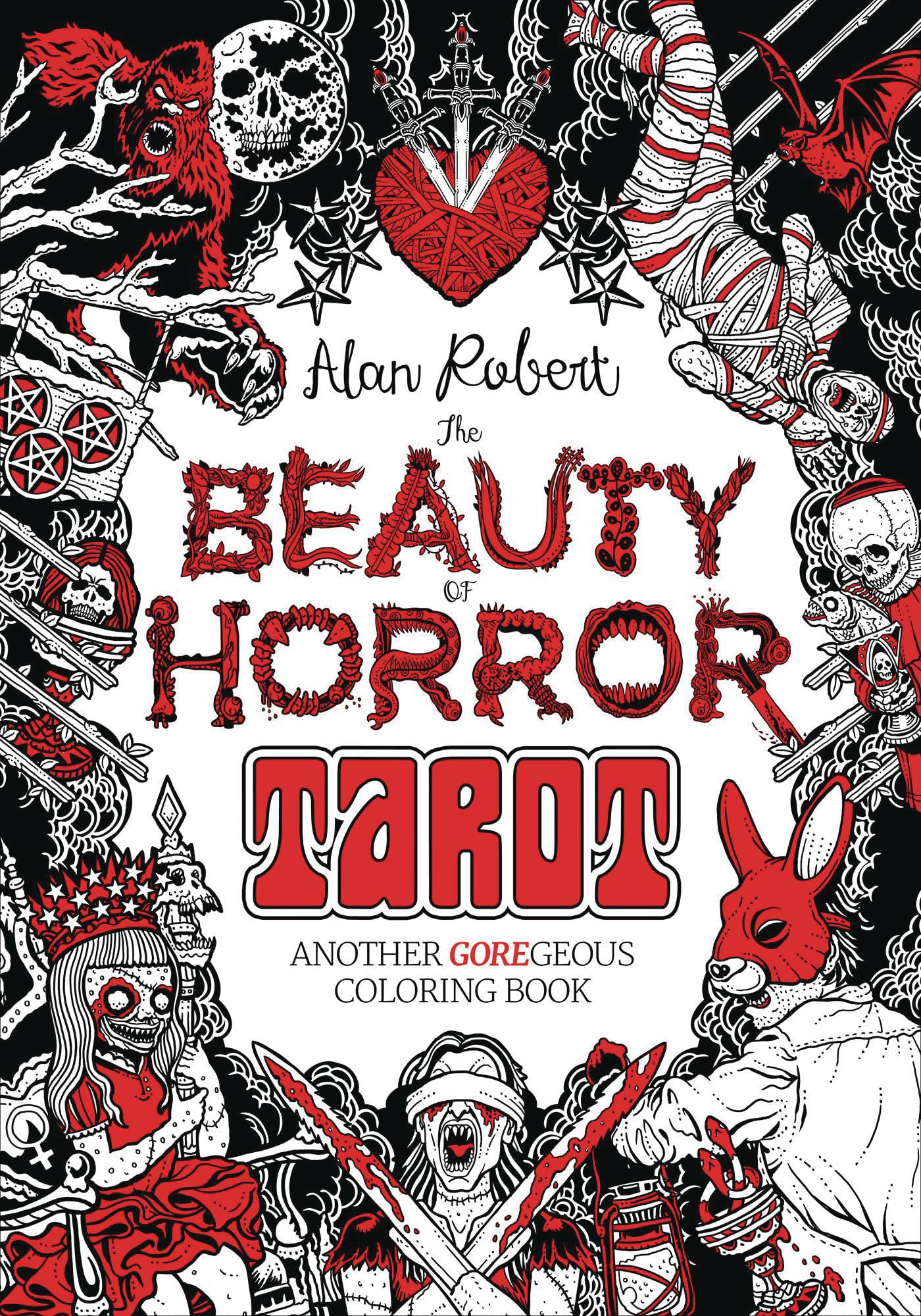 Beauty of Horror Tarot Coloring Book