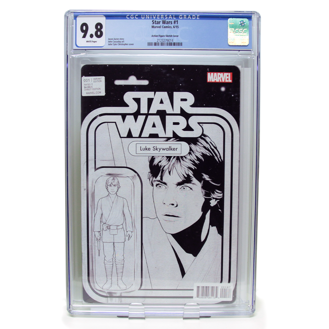 Star Wars #1 Action Figure Sketch Cover (CGC Graded)
