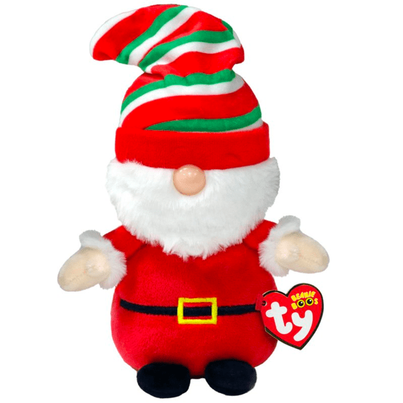 Ty Beanie Boo Gnewman Red Gnome 6" Plush