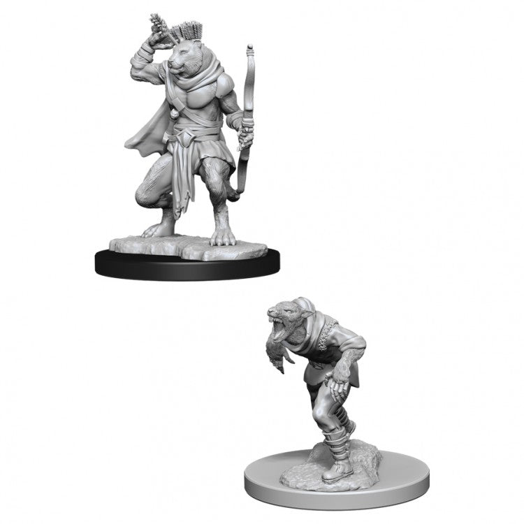 D&D Unpainted Wererat & Weretiger
