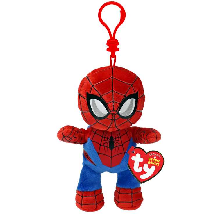 Ty Spider-Man Floppy 5" Beanie Boo Clip