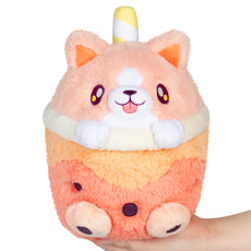 Squishable Mini Corgi Bubble Tea