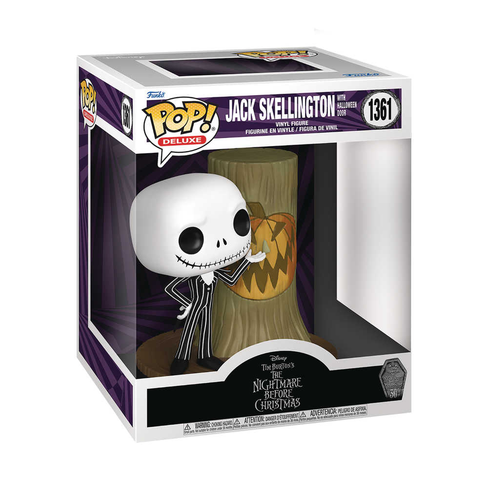 Pop Deluxe Nbx 30 Th Jack with Halloween Town Door Vinyl Figure