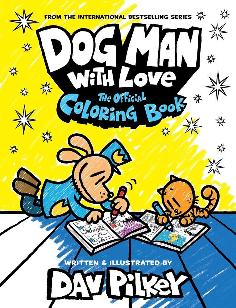 Dog Man With Love Official Colouring Book