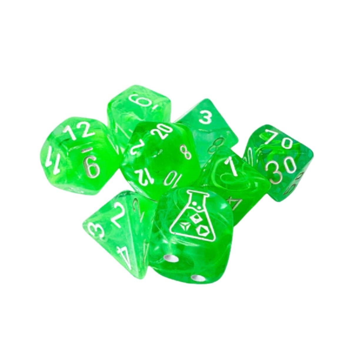 Lab Dice 9: Nebula Gelatinous/White 8pc Set