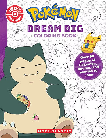 Pokemon Dream Big Colouring Book