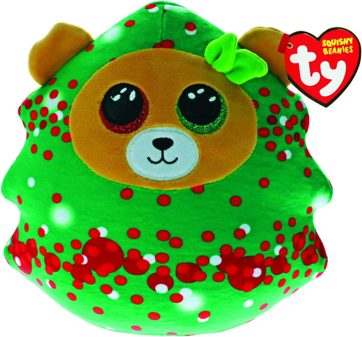 Ty Squishaboo Everett Christmas Tree Bear 10" Plush