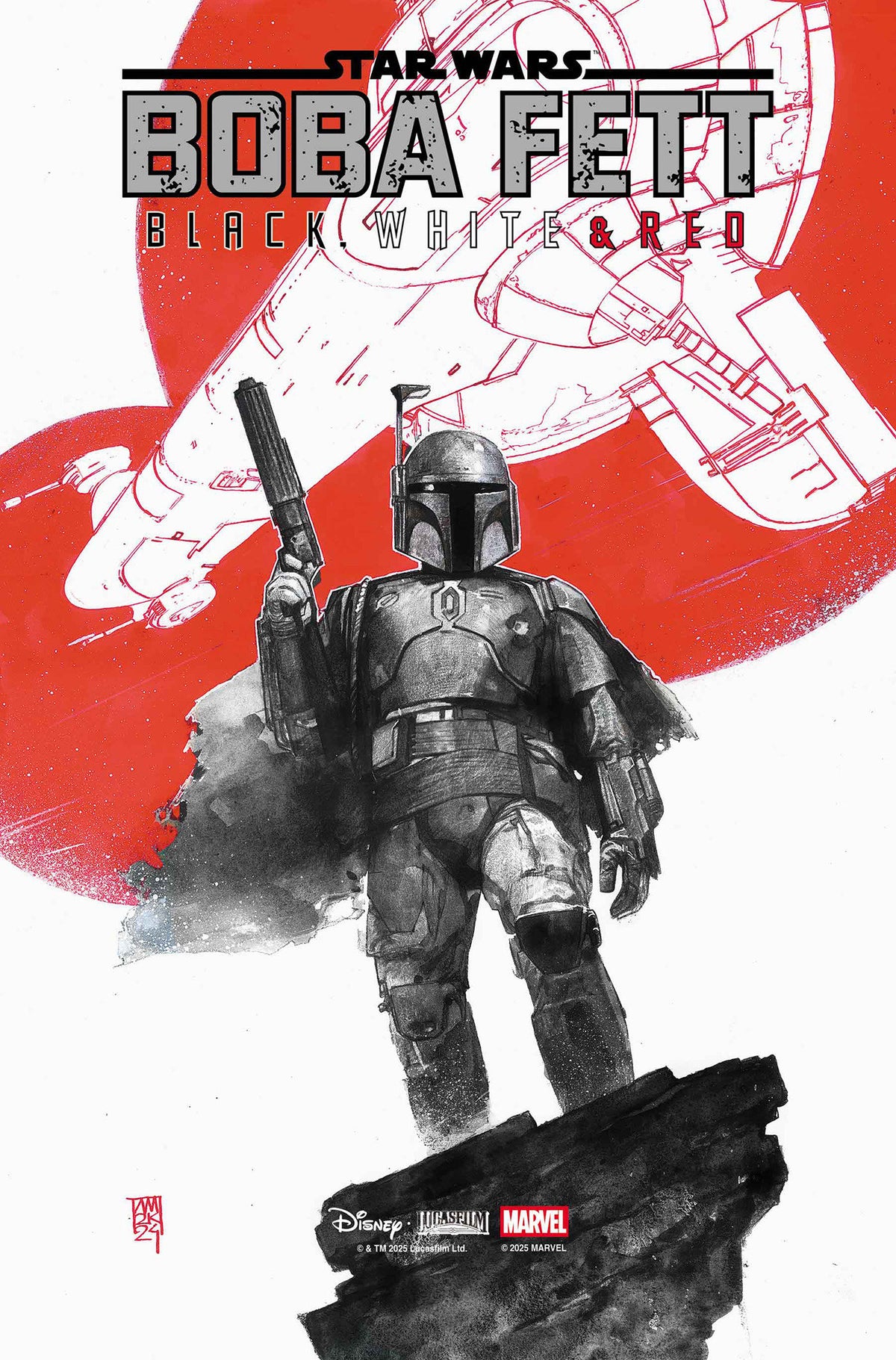 Star Wars: Boba Fett   Black, White & Red #1