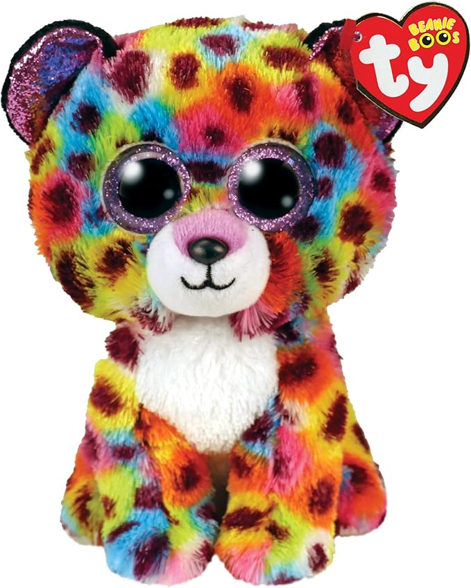 Giselle Rainbow Leopard Beanie Boo