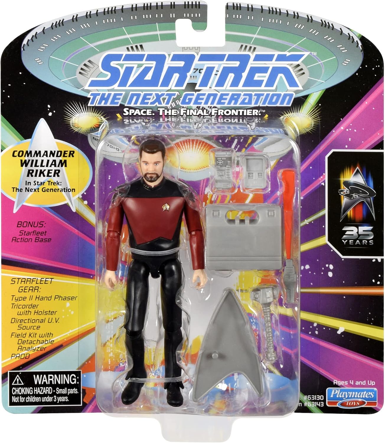 Star Trek Next Generation Commander William T. Riker w/ Gear