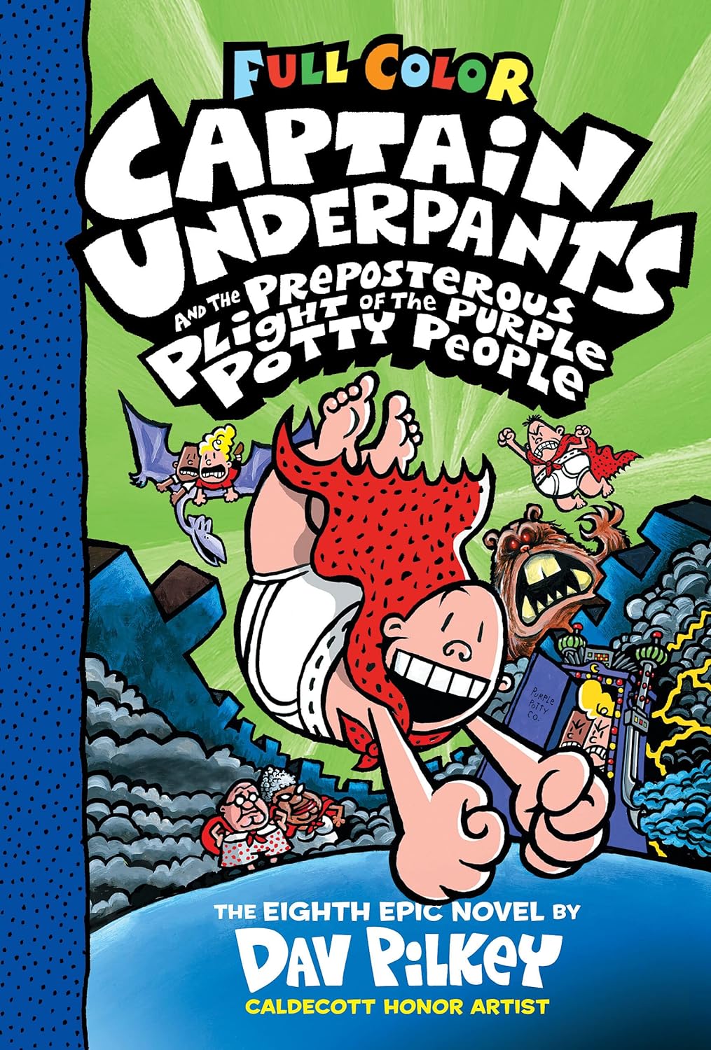 Captain Underpants Vol. 08 Preposterous Plight of the Purple Potty People (Colour Edition)