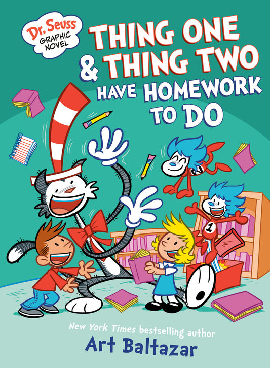Dr. Seuss Thing One and Thing Two Have Homework To Do
