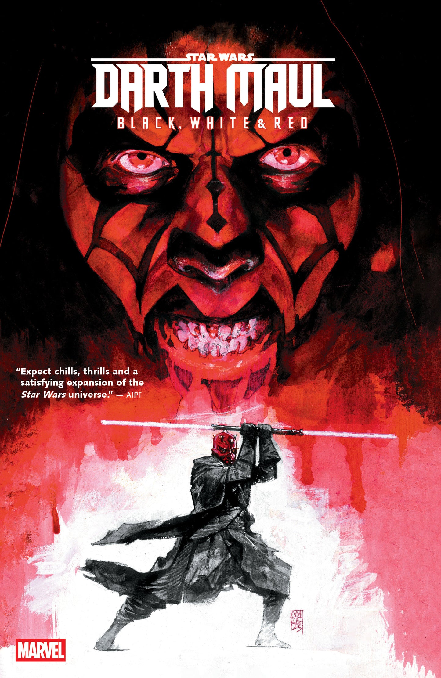 Star Wars Darth Maul  Black, White & Red