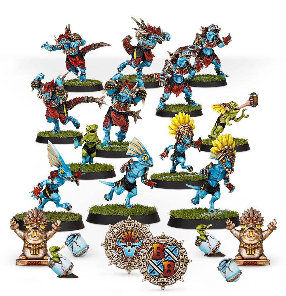 Lizardmen Blood Bowl Team: Gwaka'moli Crater Gators