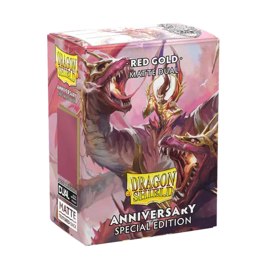 Dragon Shield Anniversary Special Edition Red/Gold Dual Matte Sleeves 100ct