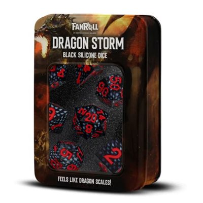 Dragon Storm Black Dragon Scales 7pc Silicone Set
