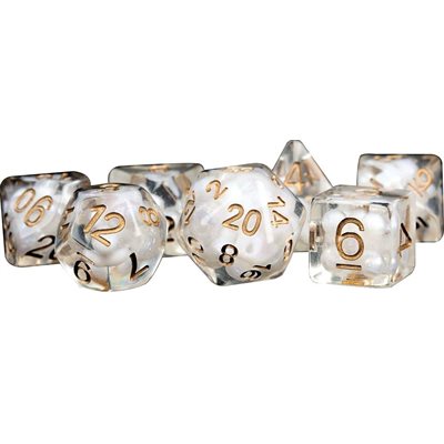 Pearl with Copper Numbers 7pc Resin Set