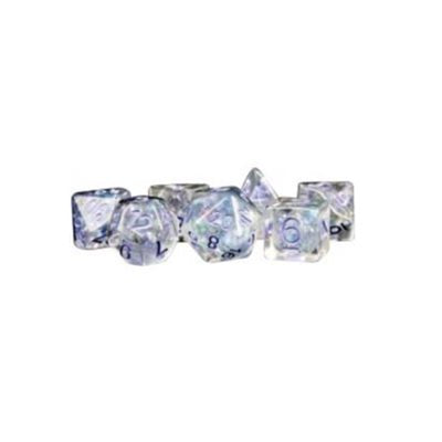 Pearl with Purple Numbers 7pc Resin Set